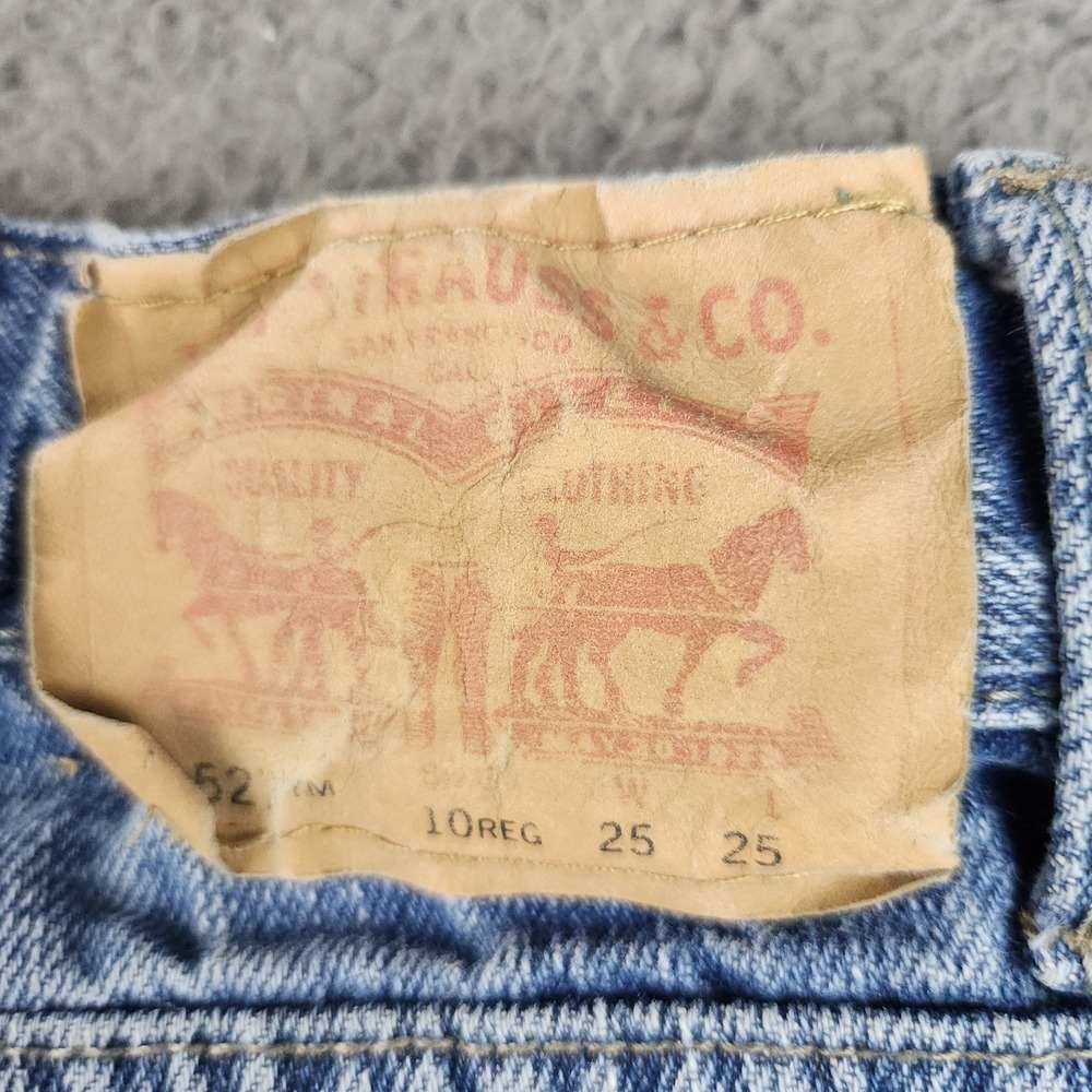 Levi's 527 Slim Bootcut Boys 10 Regular 25x25 Jeans Cotton‎ Denim Light Wash - Picture 10 of 11